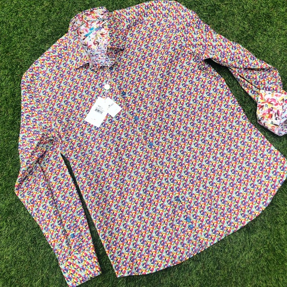 Bertigo Long Sleeve Button Down Shirt Mens XL NWT - Picture 7 of 9